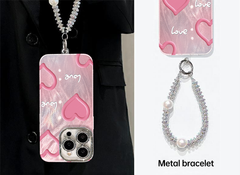 iPhone Shining Feather Heart Anti-fingerprint protection Phone Case (All Model Included a shiny beads)
