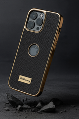 Genuine Litchi-Grain Real Leather MagSafe Case for iPhone 17/16/15/ Series