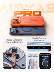 AIRKAS Dopamine Transparent Magnetic Case for iPhone 17 Series