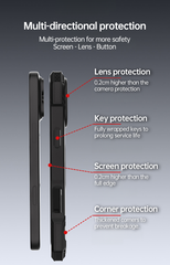 AIRKAS MagSafe Kickstand Case with 360° Protection For iPhone 17 Pro Max