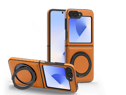 HP Samsung Z Flip Wireless Charging Magnetic 360 Rotating Bracket Anti-Fall Phone Case
