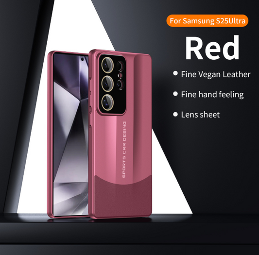 Samsung mobile phone case frosted PC leather hard shell