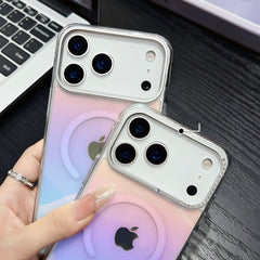 AIRKAS iPhone 17 Pro Max Magnetic Clear Protective Case – Glittering Finish, Strong Drop Defense
