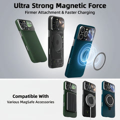 AIRKAS Upgraded  Global Limited Forged Carbon Fiber Magenetic Future-Tech Smart Case  for iPhone 16 Pro Max