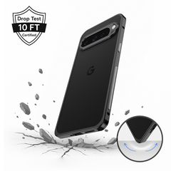 AIRKAS Premium Stainless Steel Frame Google Pixel 9 Pro Case – Slim, Durable Protection