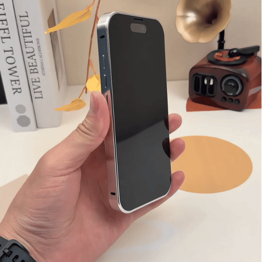AIRKAS Privacy Glass Metal Frame 360° Cover Protection Magnetic iPhone Case For iPhone 16 Pro Max