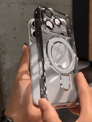 AIRKAS Ice-Clear Magnetic Stand Protection iPhone 17 Case – Airbags Corner Shockproof