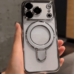 AIRKAS Ice-Clear Magnetic Stand Protection iPhone 17 Case – Airbags Corner Shockproof