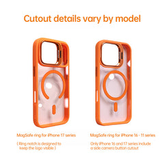 AIRKAS HD Clear Magnetic Shockproof Case for iPhone 17-14 Series Lens Holder