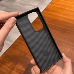 Samsung Premium Carbon Fiber Magnetic Stand Phone Case For S26 Ultra S25 Ultra