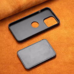 AIRKAS Premium Magnetic Leather Wallet Case For iPhone 14-17 with Detachable Stand