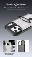 AIRKAS MagSafe Kickstand Case with 360° Protection For iPhone 17 Pro Max
