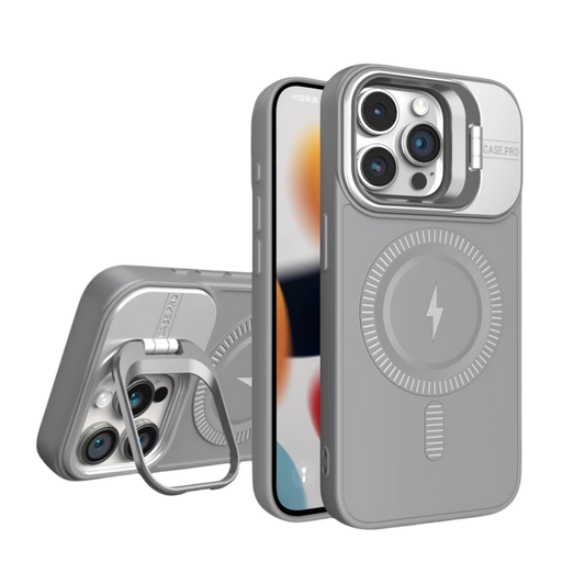 Magnetic hidden bracket protective case Apple phone case