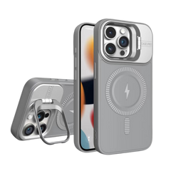 Magnetic hidden bracket protective case Apple phone case