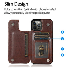 Classic Embossed Slim Folio Case with Card Storage
