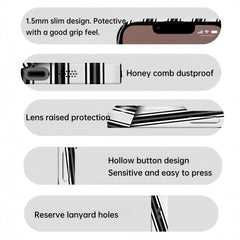 Irregular Stripe Design Protective iPhone Case INS style