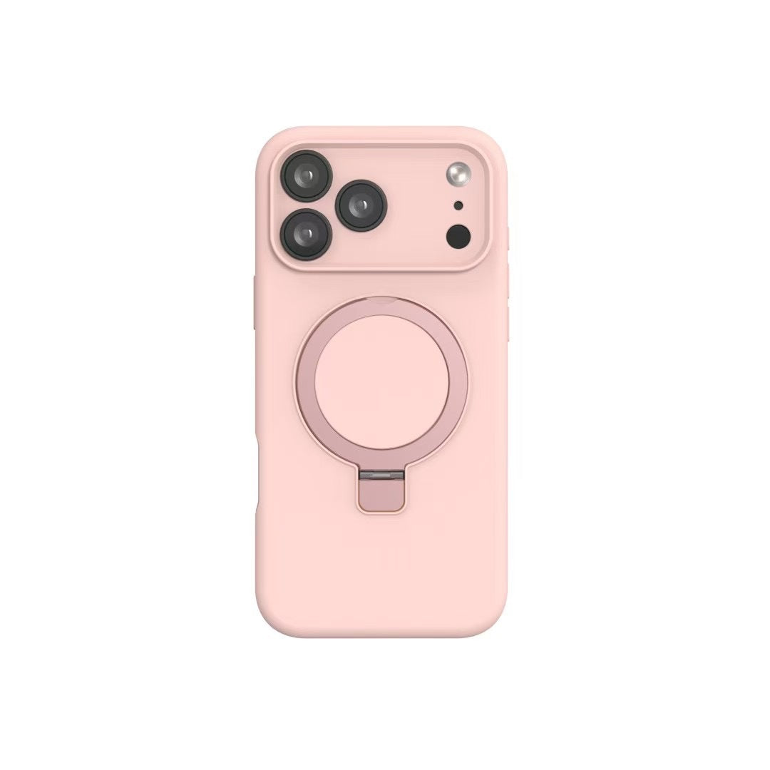 AIRKAS Folding Stand Silicone Case with MagSafe For iPhone 16 / 17 Pro Max