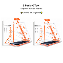 Privacy Screen Protector / OrigArmor HD Protector For iPhone 15-17 Series - 9H Military-grade shatterproof tempered glass