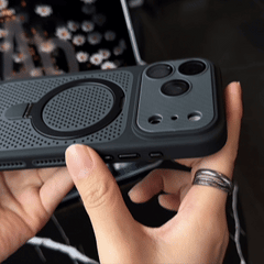 AirGuard Cooling Ring Stand Magnetic Case - Camera Shockproof Cover