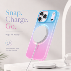 Colorful MagSafe Compatible Gradient iPhone Case – Slim Soft Shockproof Cover