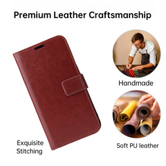 Full Protection Leather Flip Case – 3-in-1 Modern Style