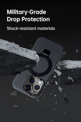Carbon Composite Case with Smooth Magnetic Stand Integration