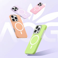 AIRKAS Magnetic Silicone 2 in 1 Protection Case for iPhone 17 / 16 Pro Max | Frosted Ice Matte Shockproof