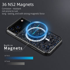 Forged Carbon Fiber Lightweight Magnetic Drop-proof Phone Case  For iPhone 17 / 16 Pro Max