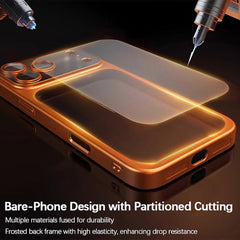 AIRKAS iPhone 17 Series Drop-Proof Matte Electroplated Case with Full Lens Protection