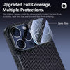 Carbon Fiber Pattern Magnetic Phone Case with Camera Protection For iPhone 16 / 15 / 14 Pro Max