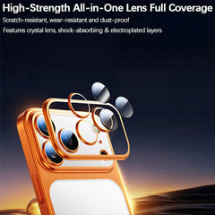 AIRKAS iPhone 17 Series Drop-Proof Matte Electroplated Case with Full Lens Protection