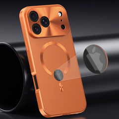 AIRKAS iPhone 17 Magnetic Metal Frame + Tempered Glass Double-Sided Case