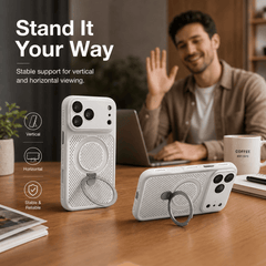 AirGuard Cooling Ring Stand Magnetic Case - Camera Shockproof Cover