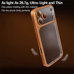 AIRKAS iPhone 17 Series Drop-Proof Matte Electroplated Case with Full Lens Protection
