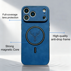 AIRKAS Lucky Deer iPhone 17 Series Premium Vegan Leather Magnetic Case