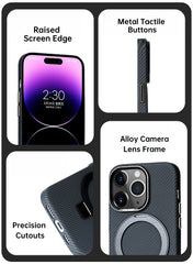 Carbon Composite Case with Smooth Magnetic Stand Integration