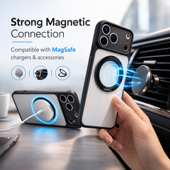 Magnetic Ring Stand Phone Case – MagSafe Compatible, Slim & Shockproof