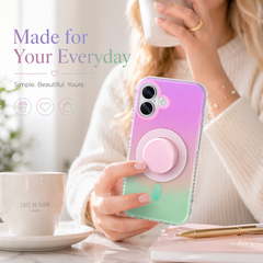 Colorful MagSafe Compatible Gradient iPhone Case – Slim Soft Shockproof Cover