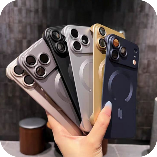 AIRKAS iPhone 17 Series Borderless Magnetic Case with Lens Protection