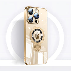 Rotating Bracket Clear Phone Case with MagSafe