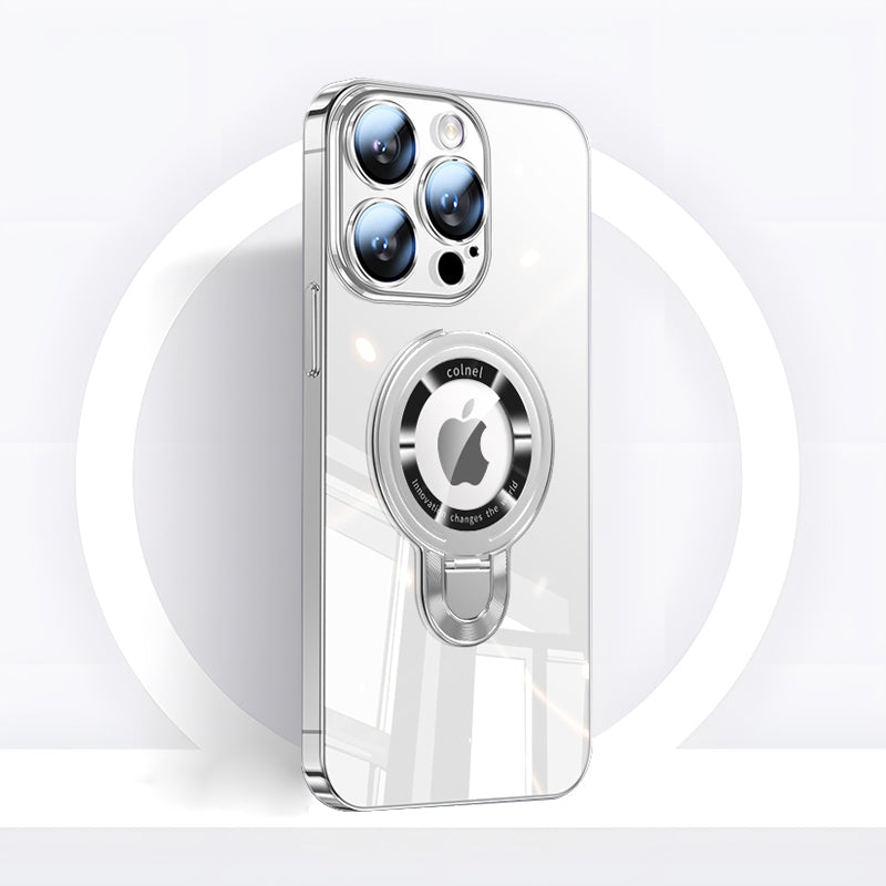 Rotating Bracket Clear Phone Case with MagSafe