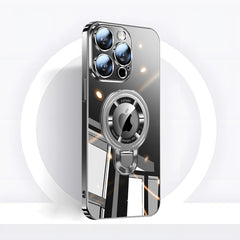 Rotating Bracket Clear Phone Case with MagSafe
