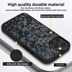 Genuine Carbon Fiber Lightweight Magnetic Drop-proof Phone Case  For iPhone 17/  16 / 15 / 14 Pro Max