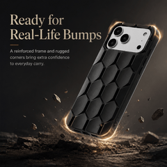 Armor Hex Shield Honeycomb iPhone Case with Raised Camera Guard