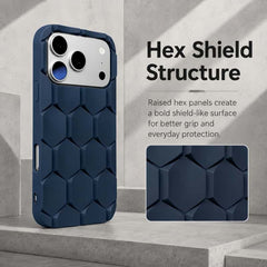 Armor Hex Shield Honeycomb iPhone Case with Raised Camera Guard