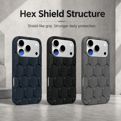 Armor Hex Shield Honeycomb iPhone Case with Raised Camera Guard