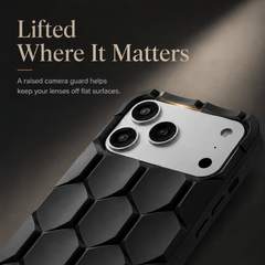 Armor Hex Shield Honeycomb iPhone Case with Raised Camera Guard