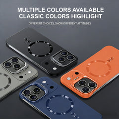 AIRKAS Magnetic Frameless Lens Stand Case for iPhone 15-17 Pro Max