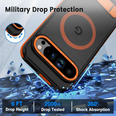 AIRKAS Google Pixel 9 Pro Electroplated Magnetic Stand Case