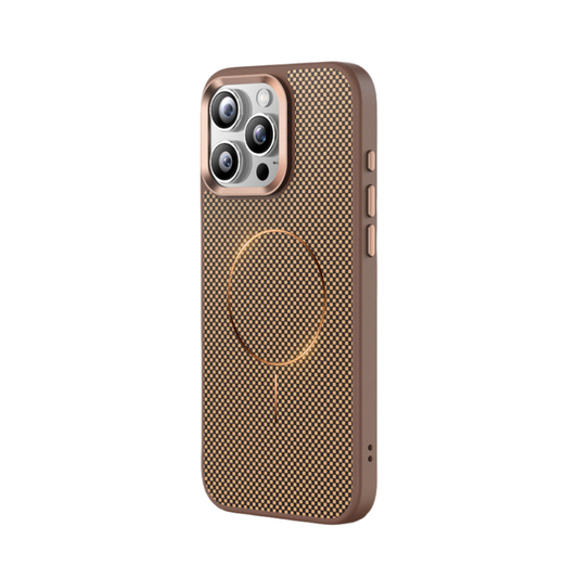 Magnetic Carbon Fiber Texture Case for iPhone